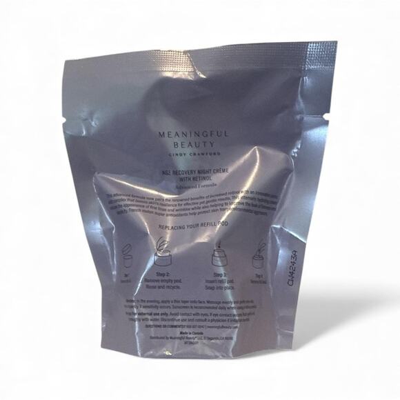 Meaningful Beauty Cindy Crawford Age Recovery Night Creme Retinol Refill Pod - Picture 1 of 1
